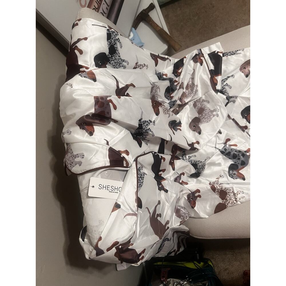 Brand New Dachsund Pajamas Size Medium Women's PJ Set